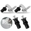 Toilet Seat Fittings, 2 Pack Toilet Seat Hinges with 2 Extra Screws, Stainless Steel Toilet Seat Screws with Expanding Rubber Screws, Stainless S