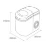 XIAOJUN Commercial Automatic Ice Maker Electric Bullet Round Block Ice Cube Making Machine Small Bar Coffee Shop