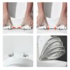 ASTER 1 Pair Universal Toilet Seat Fixing Hinges Screw, Replacement Toilet Seat Top Fix Hinges Blind Hole Fixings Nuts Screws for Top Universal T