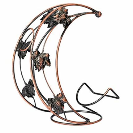 ZYZMH Creative Moon Shape Wine Rack Practical Wine Holder Display Shelf Wine Glass Holder Decorations Bracket Bar Supplies