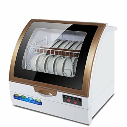 MJWDP Intelligent Full-automatic Dishwasher Domestic Desk Type Installation Free Mini Air Drying Intelligent Dishwasher