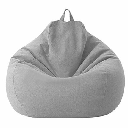 Fiacvrs Bean Bag Chair Cover Only Without Filling,100x120cm Zipper Bean Bag Sofa Cover,Sturdy Zipper Beanbag Case, Sack Bean Bag for Adults,Kids,