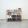 Yamazaki Shoe Rack, Steel, White, One Size