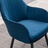 dining chair Kitchen Dining Room Furniture Chairs Kitchen Dining Chairs Living Room Armchair With Metal Legs Velvet Seat And Backrests For Living