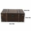 Decorative Treasure Jewelry Chest, Chest Box Case Treasure Jewelry Chest with Lock Treasure Chest, for Books Jewelry Home Treasure Box Kitchen Or