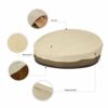 wide smile Patio Rattan Daybed Cover Round Waterproof Daybed Rattan Garden Furniture Cover Breathable Oxford Fabric Outdoor Daybed Sofa Protectiv
