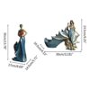 European Nordic Style Wine Rack Folding Fan Beauty Girl Statue Resin Figurines Champagne Bottle Holder Desktop Decor Resin Wine Rack