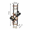 SCKTFS Wine Rack, Vintage Solid Wood Wrought Iron Hanging Cup Creative Hanging Cup Rack, Bracket Structure