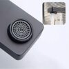 Bathroom Sink Taps, Hot& Cold Water Mixing Tap, Basin Faucet with Single Lever with Standard Hoses and Accessories, Stainless Steel, Black