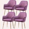 dining chair Kitchen Dining Room Furniture Chairs Set Of 4 Dining Chairs Kitchen Chairs Living Room Chairs Sturdy Metal Feet For Living Room Bedr