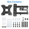 TV Wall Mount Bracket Swivel Tilt for Most 14-60 Inches LED LCD Plasma Screen Monitor, VESA 400x400mm, with Full Motion Articulating 15" Extensio