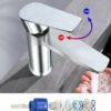 Bifordo Bathroom Tap,Easy to Install Brushed Nickel Bathroom Sink Faucet with Supply Lines & Deck Plate for 1 or 3 Hole…