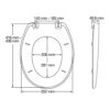 Bemis 2850ZCPT604 Buxton Toilet Seat, Marine Blue