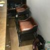 DINGZZ Bar Stools with Back Counter Height Barstools Set of PU Leather Bar Chairs for Kitchen and Patio (Brown)