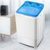 Washing Machines Mini Washing Machine Portable (button Operation) Suitable For Caravans,Apartments,Students,W(mini washing machine) (Blue)