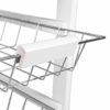 Chef Vida 3 Tier Kitchen Trolley Cart Storage Baskets Drawer, White