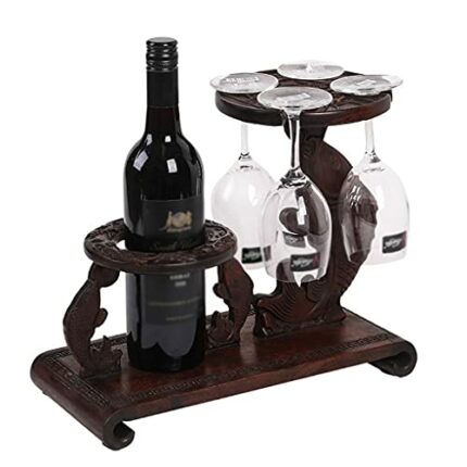 NEOCHY Rose Mahogany Wine Racks Wine Solid Creative Wine Racks European Wine Wine Racks Wine Racks