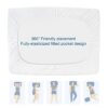 SPRINGSPIRIT Double Mattress Protector 4-Layer Quilted Waterproof Cover for Deep Mattress, Ultra Soft, 137 x 190cm