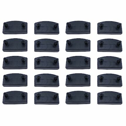 TAODAN 20pcs 57x9mm Plastic Bed Slat Cover Replacement Holders End Caps+Centre Caps for Holding Securing Wooden Slats Bed Base