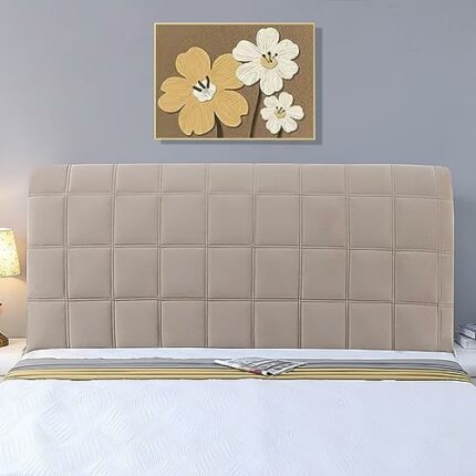RTYHN Headboard Cover, Bed Headboard Cover King Size, Headboard Slipcover Elastic Headboard Cover Dust Covers for Single/Double/King/Super King S