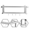 Towel Racks with Hooks Bathroom Towel Rack 2 Tier Multilayer Hotel Racks Stainless Steel Towel Bar Shelf Wall-Mounted Towel Shelves for Shower To