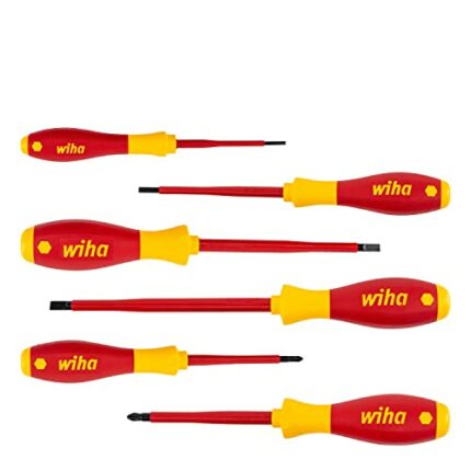 Wiha VDE SoftFinish Slotted/ Pozi Screwdriver Set 25477 (6 Pieces)