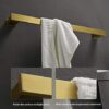 Towel Rack,Self-Adhesive or Screw Fixing,Space Aluminum Brushed Golden Towel Rack,Polished Surface Treatment,Household Wall-Mounted Bathroom Towe