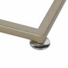 C Shaped Side Table, Sofa End Table with Gold Metal Frame Coffee Snack Table Laptop Holder Table Bedside Table Modern Open Type Under Bed Table C