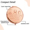 CENWA Villains Movie Pocket Mirror Evil Queen Fans Gifts The Evil Queens Are The Princesses That Never Got Saved Compact Mirror (Never Got Saved
