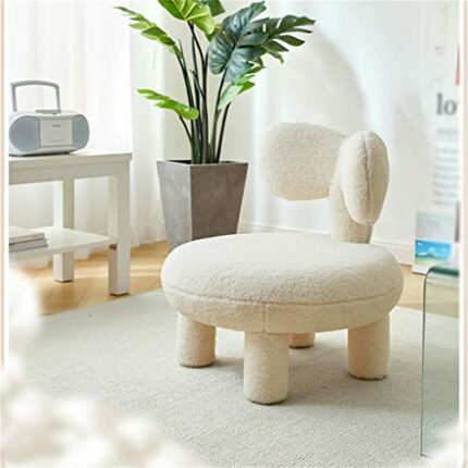 ASUVUD Single Lazy Susan Casual Small Seat Chair Makeup Stool Furniture Stool Bedroom Makeup