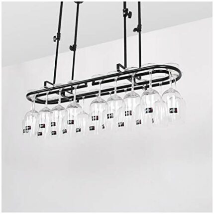 Ceiling Stylish Simplicity Wine Rack Simple Creative Display Decoration Wine Glass Holder Household Goblet Holder Adjustable Height Restaurant Ki