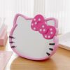 VNSPORT Desk Mirror, Kitty Cat Shape-Kawaii &Vanity Makeup Mirror for You in Bathroom or Bedroom- Pink, Birthday Gift for Hello Kitty Fans
