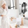 Towel Rail Wall Mounted Bathroom Accessory, Hand Towel Holder Stainless Steel Bathroom Accessories Towel Holder, Bathroom Towel Rails Self Adhesi