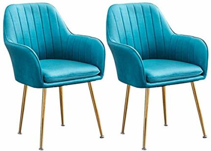 dining chair Kitchen Dining Room Furniture Chairs Set Of 2 Dining Chairs Flannelette Soft Padded Seat Metal Non Slip Feet Kitchen Chair Living Be