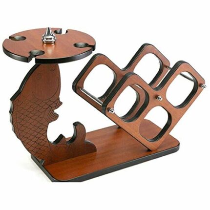 LIUZH Creative Wine Rack, Wine Glass Rack Wine Bottle Rack Wooden Wine Display Rack, Friendly and Tasteless