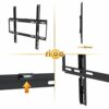 RICOO TV Wall Bracket Mount fixed flat approx 26-55 Inch LED LCD OLED Screens F0144 Universal for VESA 200x200-400x400 Black