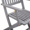 vidaXL 6x Solid Acacia Wood Folding Outdoor Chairs Garden Seating Furniture Foldable Wooden Patio Side Seat Kitchen Dining Room Dinner Chair