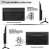 TV Base Pedestal Feet Table Top TV Stand Mount Legs with Weight Capacity 99Lbs, Mounting Holes Distance 2.16in/5.5cm or Within 1.77in/4.5cm TV Pe