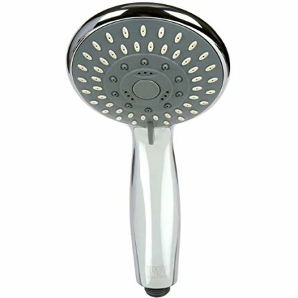 H&S Shower Head Universal Bath Shower Handheld Handset Chrome 5 Mode Function