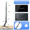 Universal TV Stands, Desk TV Legs Pedestal for 27-85 Inch LED LCD TVs, Tabletop Screen Monitor Riser Base Replacement, Height Adjustable, VESA Up