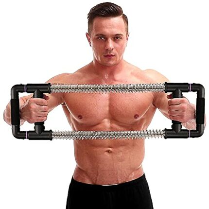 GOFITNESS Push Down Fitness Machine - Chest Expander at Home Workout Equipment, Arm Exerciser Portable Spring Resistance Exercise Gym Kit for Hom