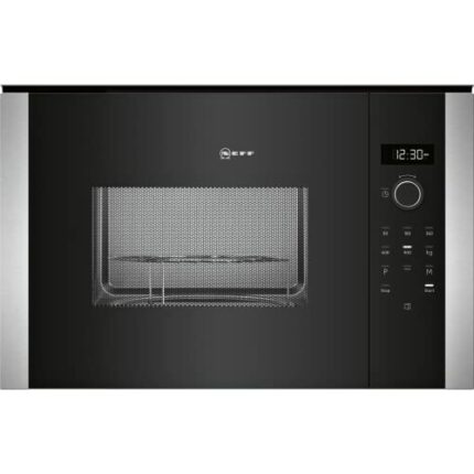 NEFF HLAGD53N0B N50 Microwave Oven with Automatic Programmes, Control Dial & One-Touch Buttoms, Side-opening hinged door, Black & Stainless Steel