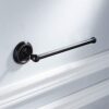 Black Short Towel Bar Brass Roll Holder Towel Rack Bronze Kitchen Wall-Mounted Hardware Pendant Towel Shelf for Bathroom Kitchen Toilet