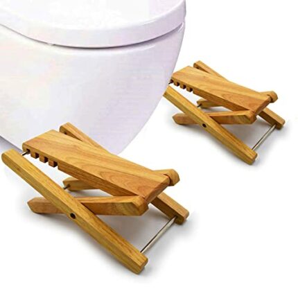 NA Folding Squatting Stool (1 Pair), Multi-Function Foldable 7-9" Height Squatting Toilet Step Poop Stool,Toilet Stool Portable Step for Adult Ho