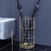 WALNUTA Umbrella Stand Indoor Style Umbrella Stand Metal Entryway Storage Rack Organizer Indoor Iron Umbrella Holder Storage Rack (Color : Wit)