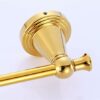 Bathroom European-Wide Copper and Gold Towel Rack Bathroom Towel Bar Towel Rack Single Rod Drawing Process Tower Hanger/50Cm
