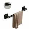 ANMEISH Self Adhesive Towel Rail,40CM Sticky Towel Holder,Anti Rust Stick on Towel Rack, Single Wall Mounted Towel Bars for the Bathroom Kitchen