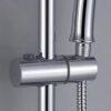 Nicoone Hand Shower Bracket,Adjustable ABS Shower Rail Head Slider Clamp Holder Bracket for a Standard 19mm Round Shower Riser Rail