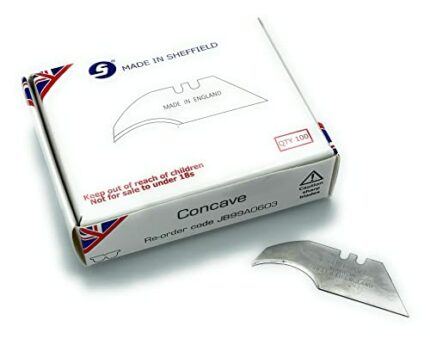 Jewel Blade Concave Trimming Blades Jewel blade Sheffield Pack of 100 Pcs