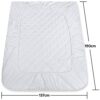 Cotton Comfort Bedding Quilted Mattress Topper Double Bed 30cm Deep Fitted Elastic Stretch Skirt Double Mattress Protector - Ultra Soft & Hypoall